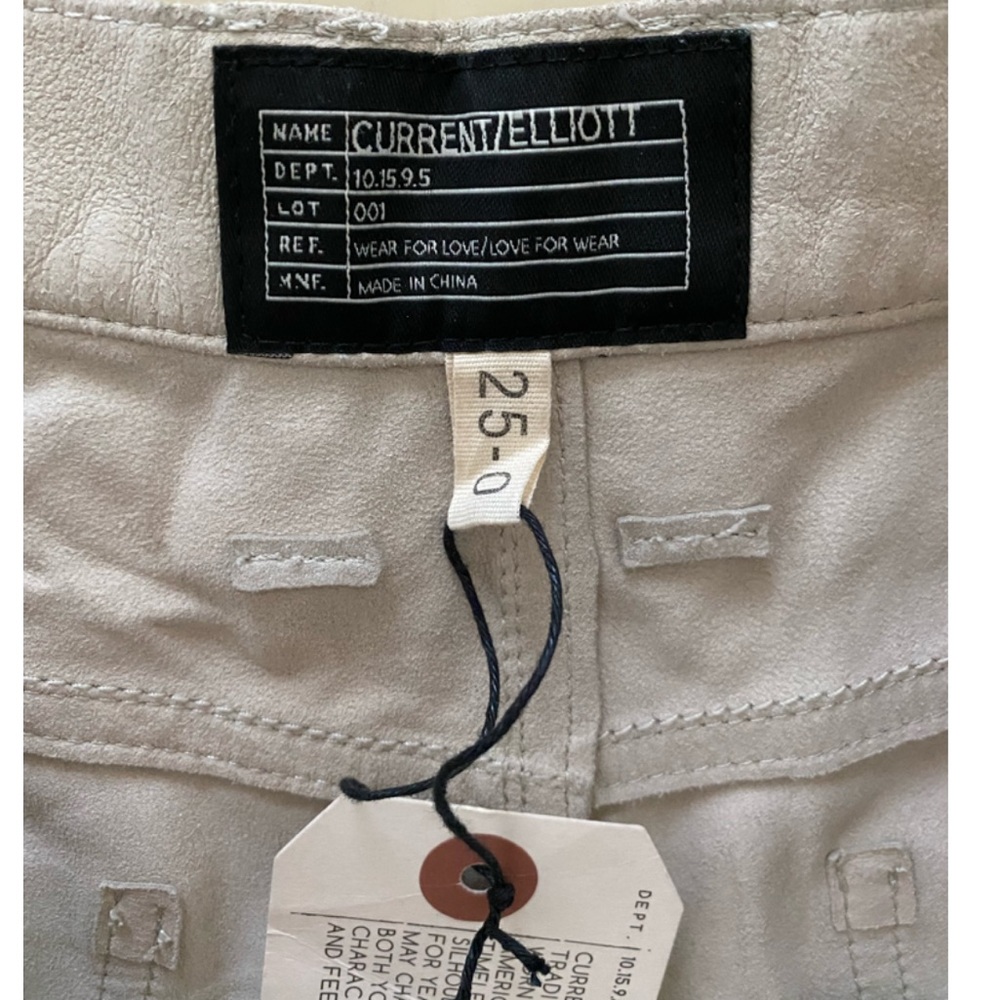 Current/Elliot Goat Leather Boyfriend Short - Picture 3 of 16